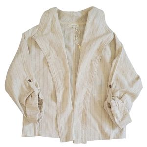 Max Studio linen cotton kimono style top